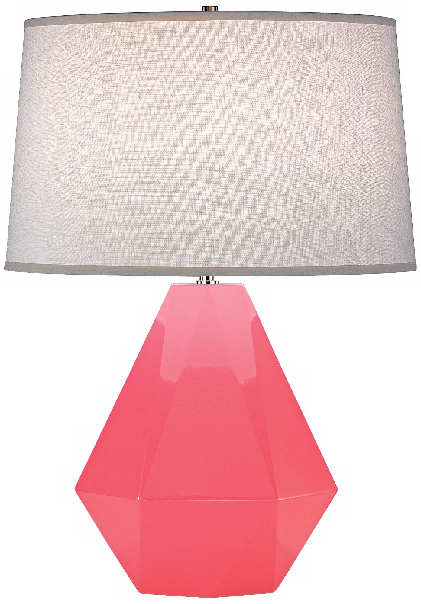 Robert Abbey Delta Schiaparelli Pink 22 1/2" High Table Lamp - Image 0