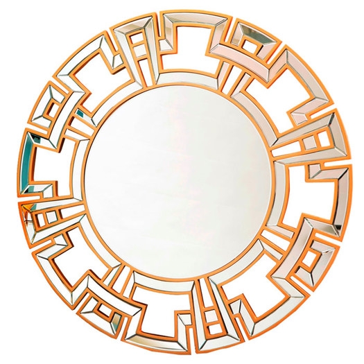 Zentro Wall Mirror - Gold - Image 0