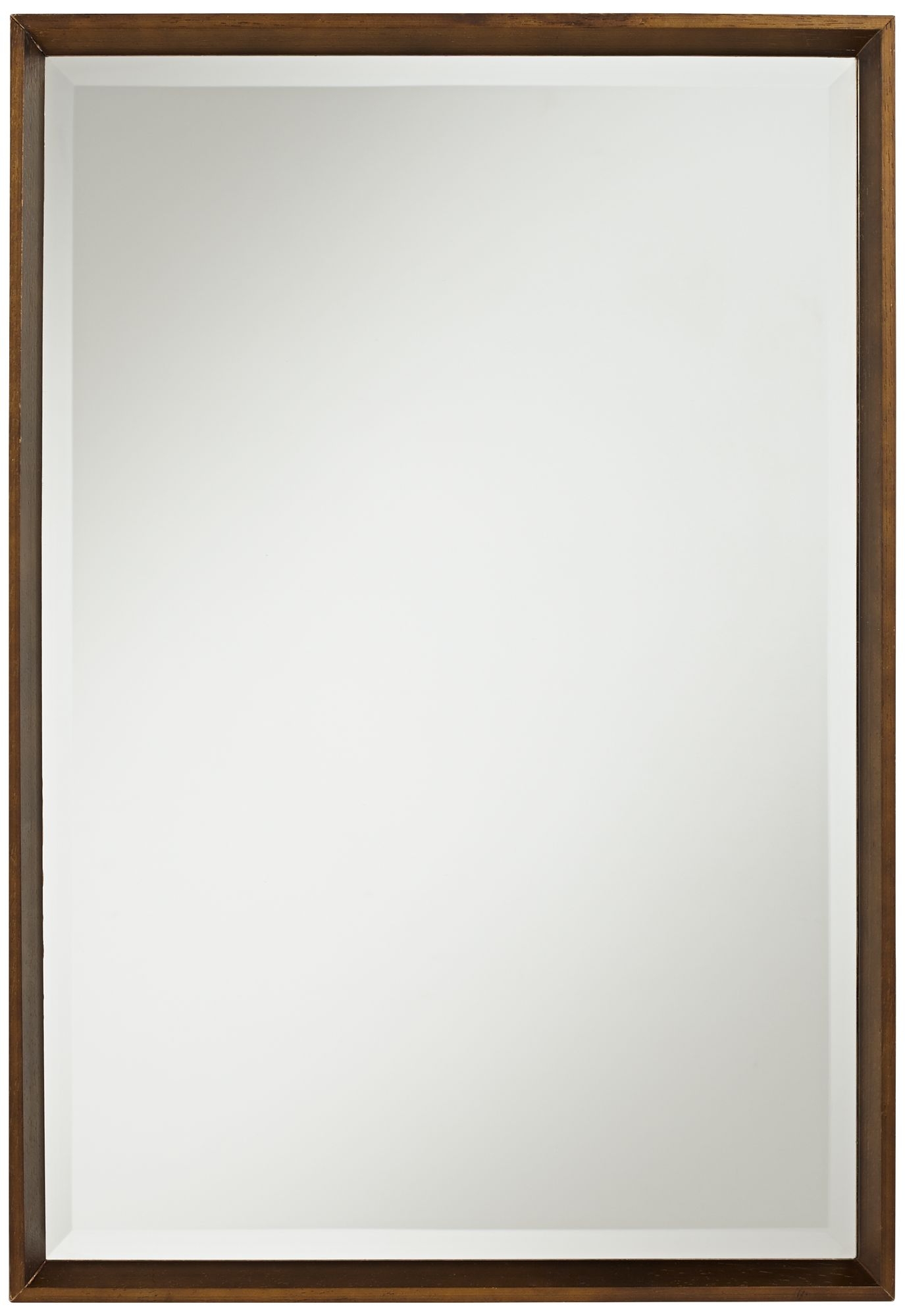 Arcola Medium Brown 18 3/4" x 27" Beveled Wall Mirror - Image 0