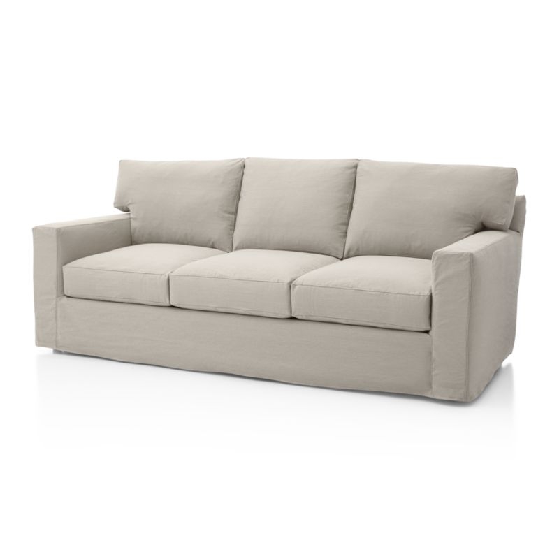 Axis II Slipcovered 3-Seat Sofa - Dove - Image 0