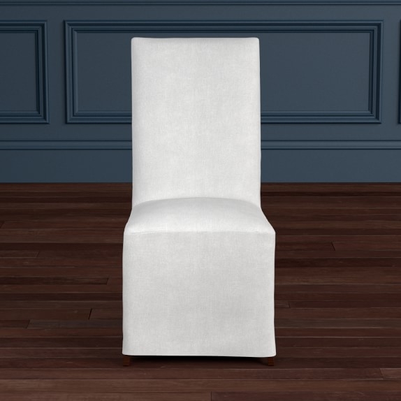 Belvedere Slipcovered Dining Side Chair, Quick Ship - Image 0