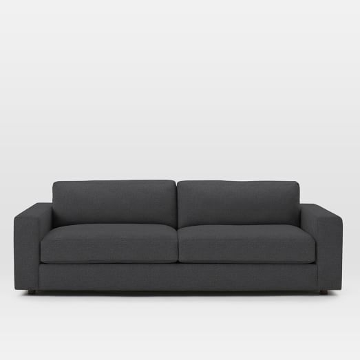 Urban Sofa - 93.5" W, Pebble Weave, Charcoal - Image 0