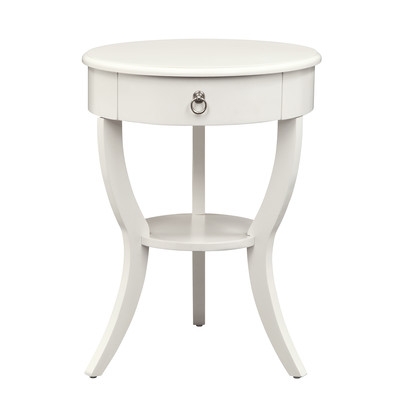 Decatur 1 Drawer End Table - White - Image 0