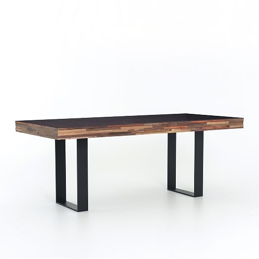 Staggered Wood Dining Table - Image 0