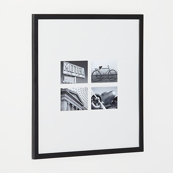 Matte Black Four 4x6 Wall Frame - Image 0