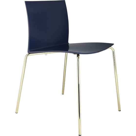 Slim navy chair - Image 0