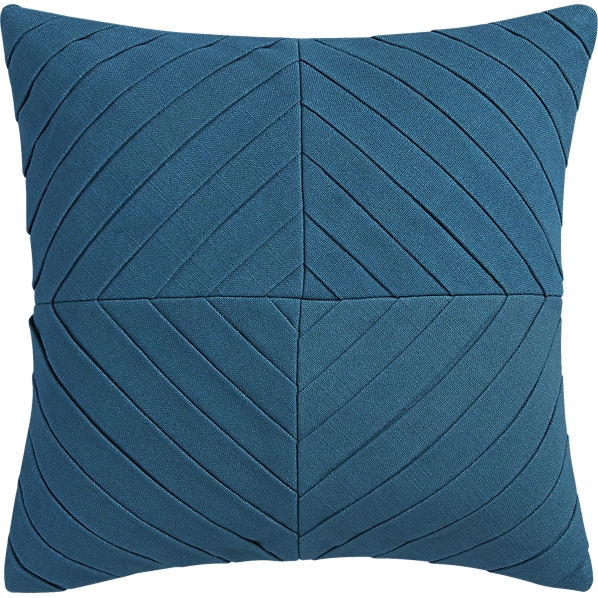 Meridian blue-green 16" pillow with feather insert - Image 0