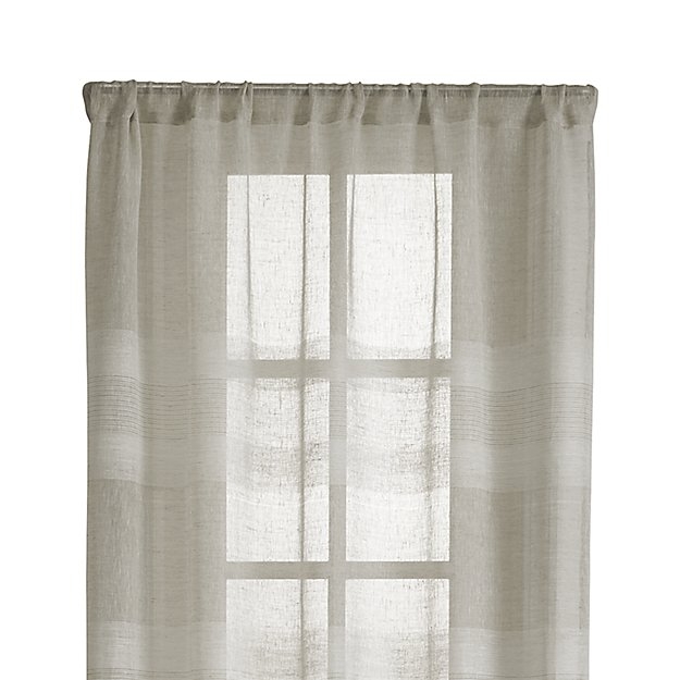 Shorewood 50"x96" Natural Linen Curtain Panel - Image 0