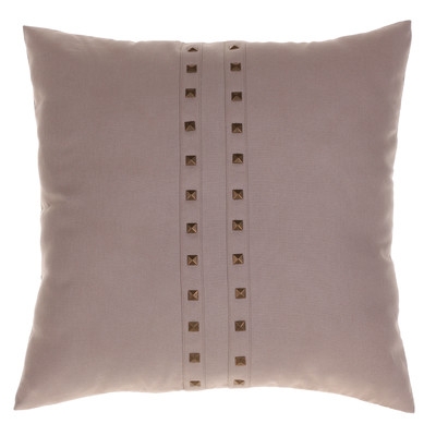 Jessa Throw Pillow - 20"x20" - Latte - Feather down insert - Image 0