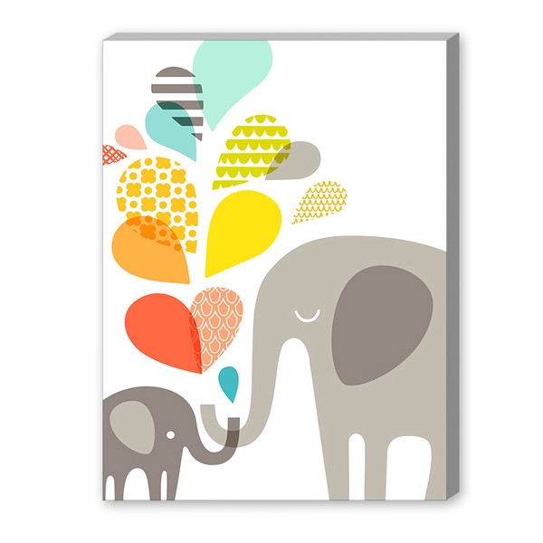 Elephants Graphic Art on Canvasby Americanflat - Image 0