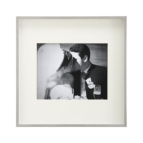 Brushed Silver 8x10 Wall Frame - Image 0
