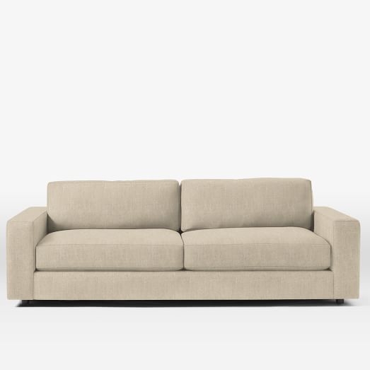 Urban Sofa - 84.5â€, Slubby Linen, Flax - Image 0