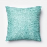 Raffia Pillow, Mint, 22"Sq, Polyester Filled - Image 0