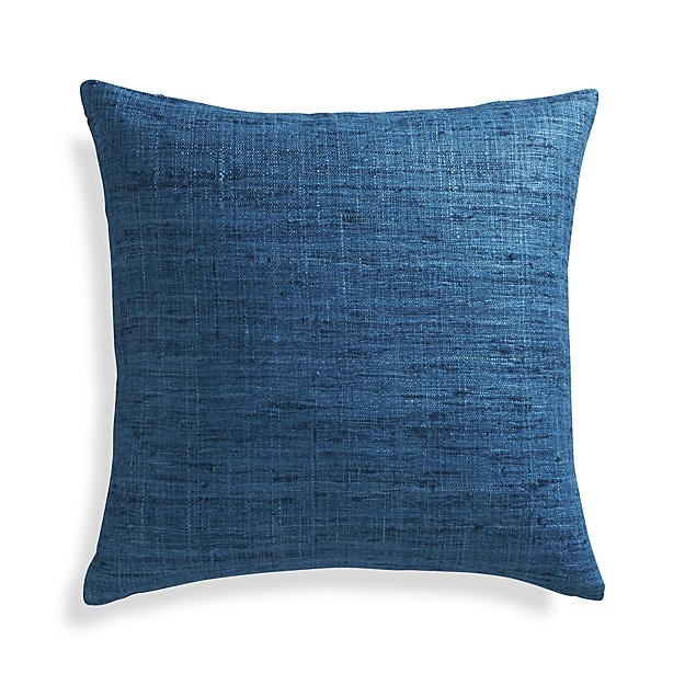 Trevino Aegean Blue 20" Pillow with Feather-Down Insert - Image 0