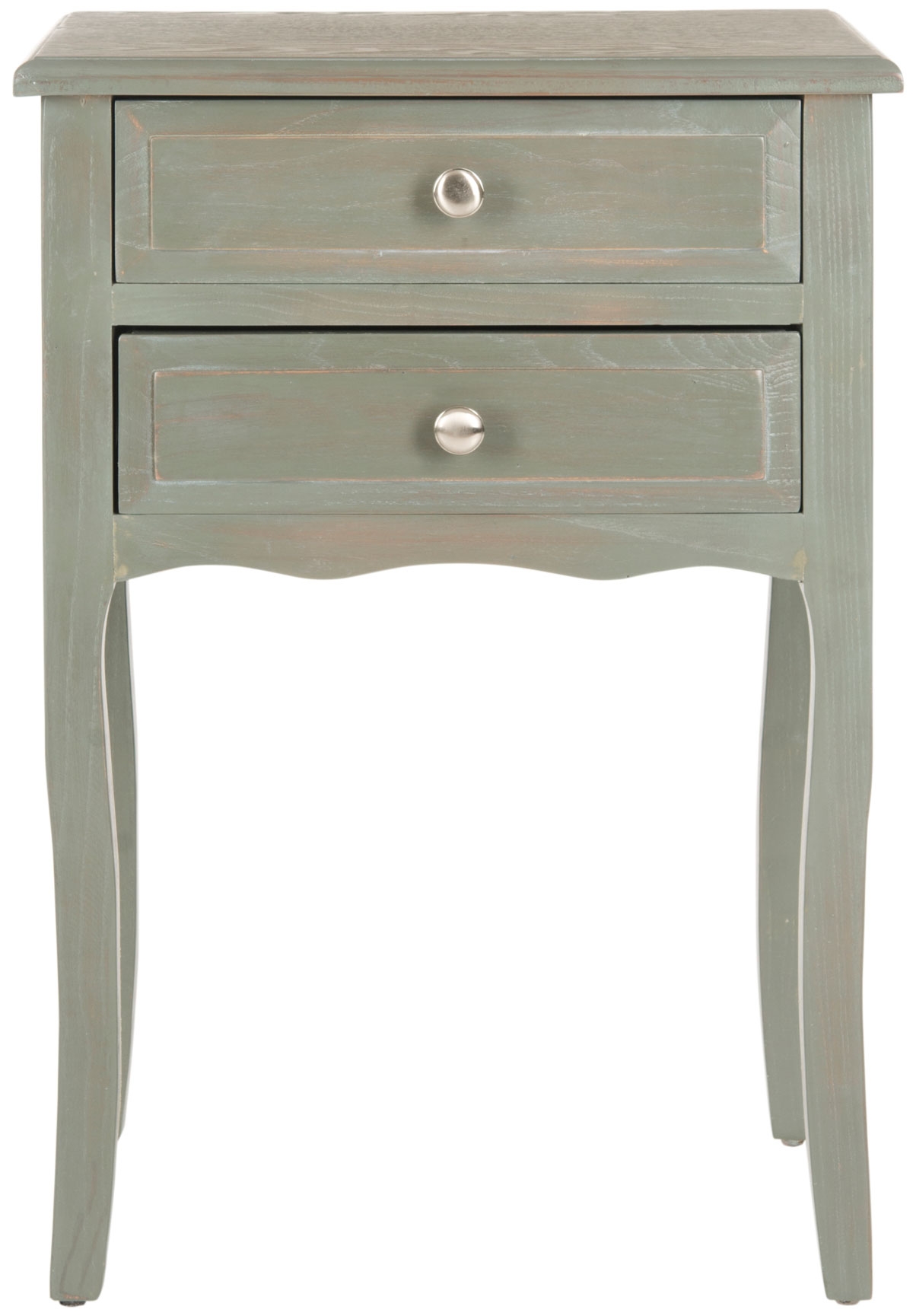 Lori End Table With Storage Drawers - French Grey - Arlo Home - Image 0