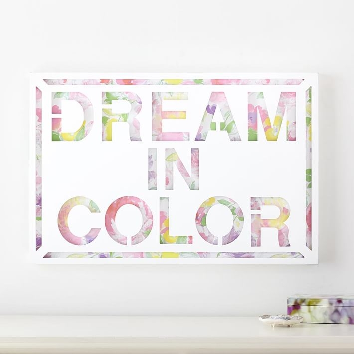 Dream in Color Wall DÃ©cor - Image 0