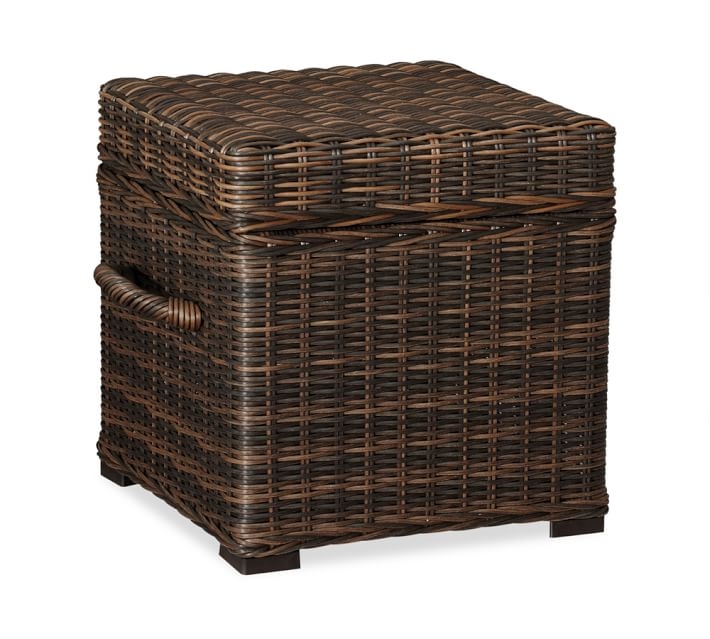 TORREY ALL-WEATHER WICKER CUBE - Image 0
