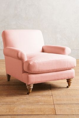 Linen Willoughby Chair, Wilcox - Petal - Image 0