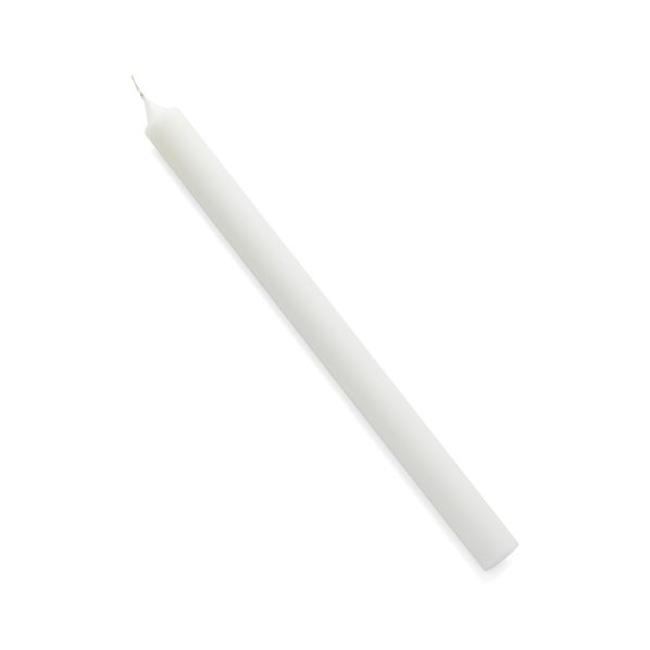 White 12" Taper Candle - Image 0