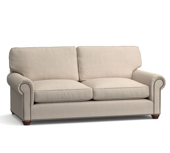 Webster Upholstered Sofa with Nailheads Collection - Image 0