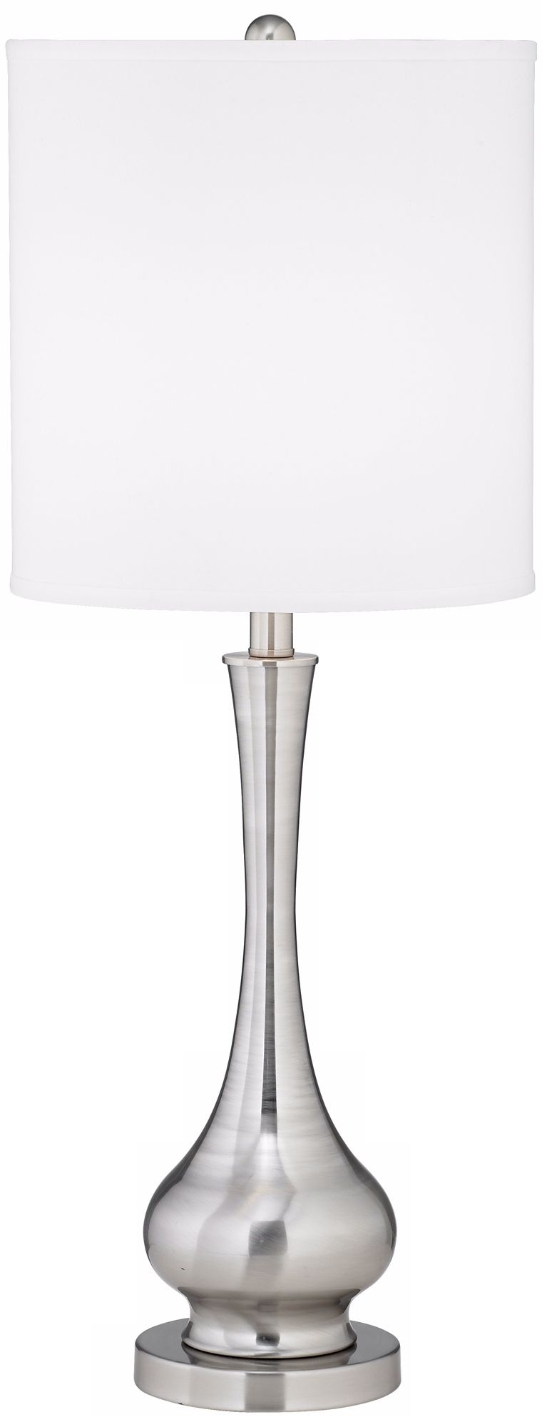 Possini Euro Design Satin Steel Slim Gourd Table Lamp - Image 0