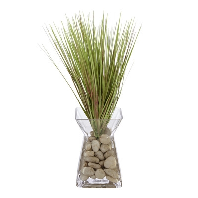 Floral Grass in Acrylic Glass Vase - Image 0