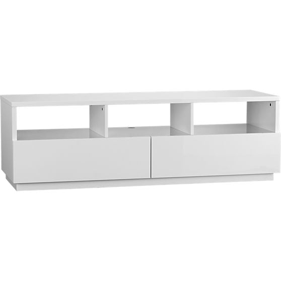 Chill White Media Console, Restock in early march, 2024. - Image 0
