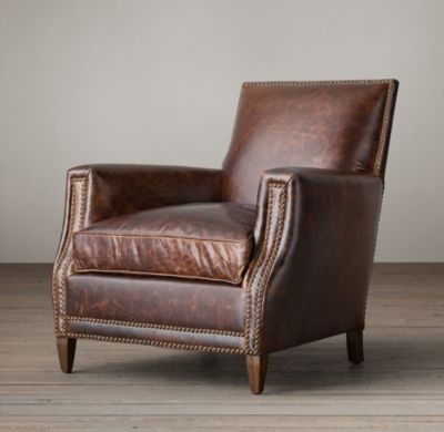 Marcel Leather Club Chair - Italian Brompton, Cocoa - Image 0