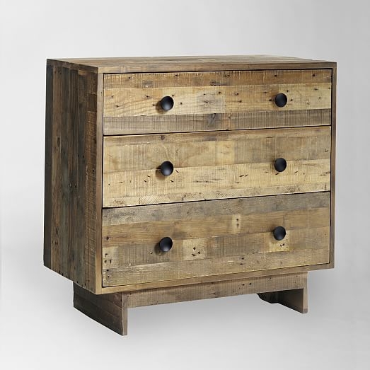 Emmersonâ„¢ Reclaimed Wood 3-Drawer Dresser - Natural - Image 0