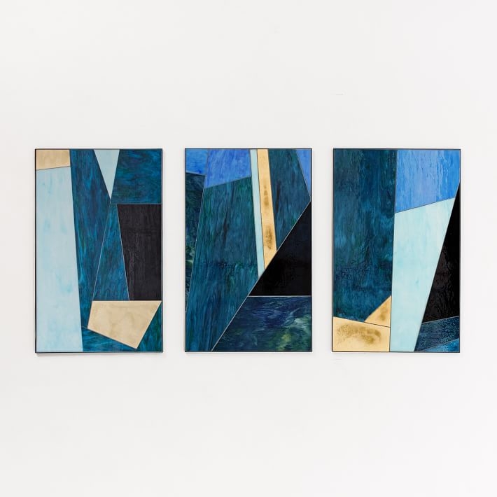 Roar + Rabbit Glass Triptych - Assorted Set of 3 - 20"w x 32"h- Framed - Image 0