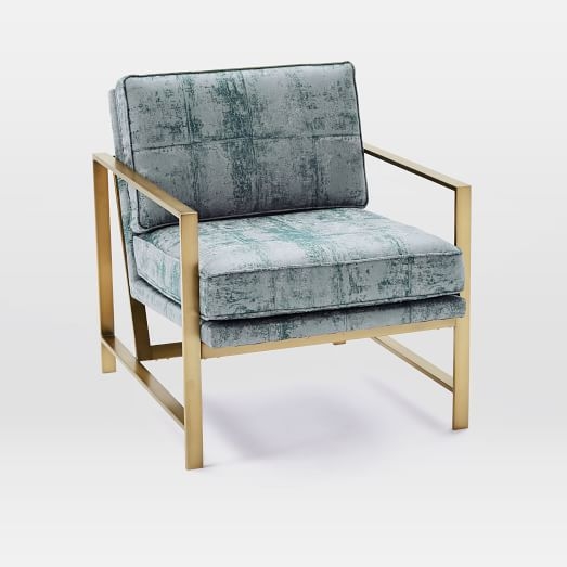 Metal Frame Upholstered Chair - Image 0