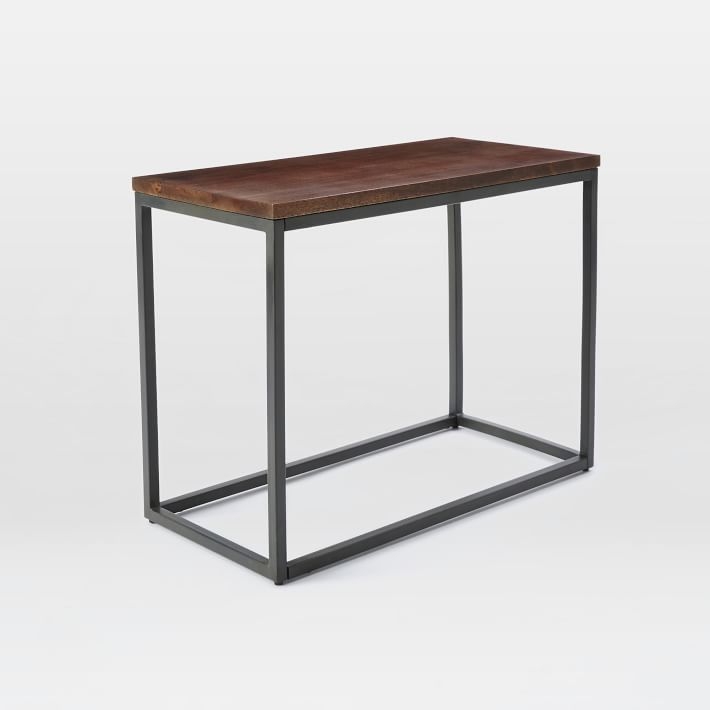 Box Frame Narrow Side Table - Wood - Image 0