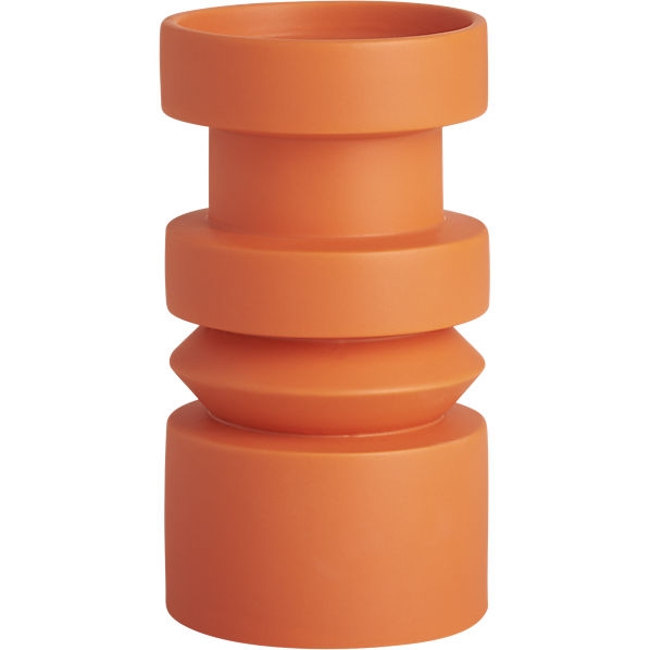 Piston orange candle holder - Image 0