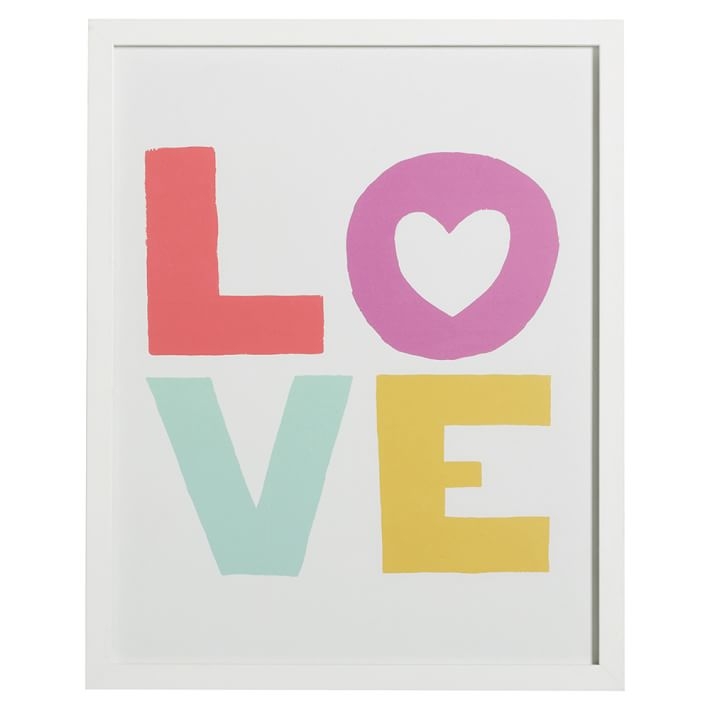 Love Multi-Colored Gallery Frame- 16" wide x 20" high - Image 0