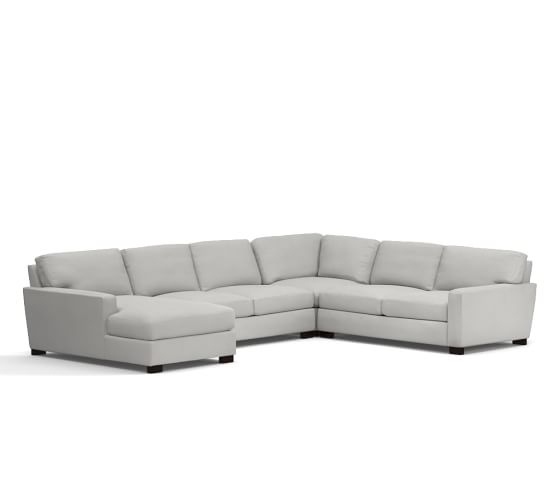 Turner Square Arm Upholstered 4-Piece Right Chaise Sectional - Image 0