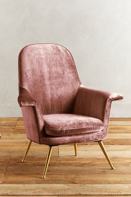 Slub Velvet Kimball Chair - Rosewood - Image 0