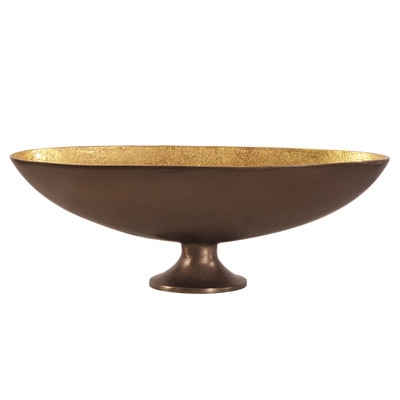Oblong Footed Decorative Bowl-Medium - Image 0