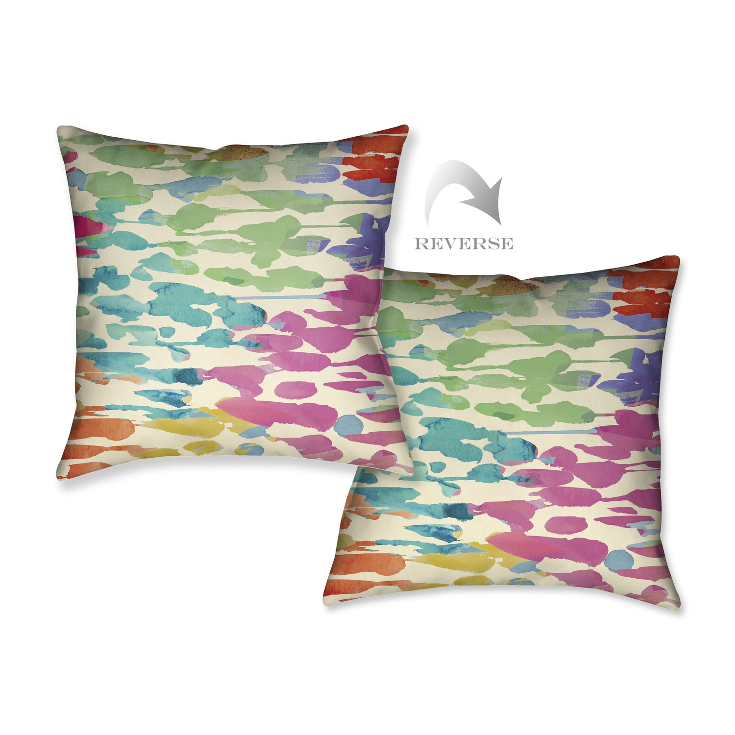 Splashes of Color Throw Pillow - Image 0