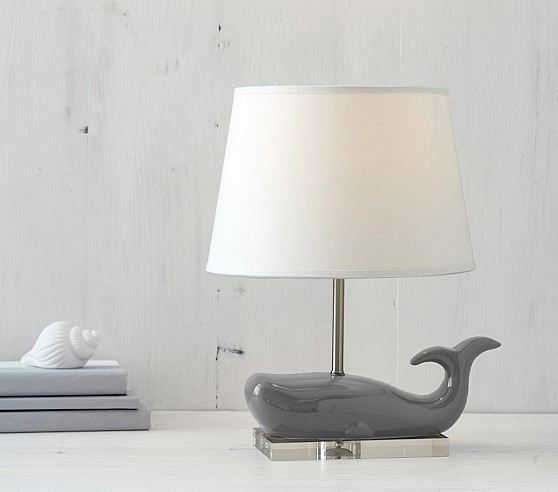 Ceramic Whale Complete Lamp - Image 0