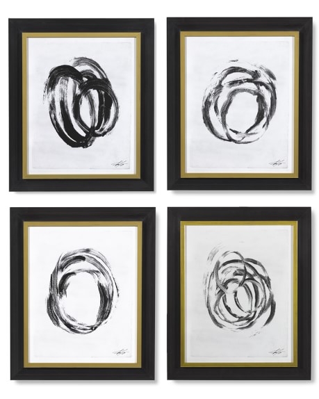 Thom Filicia: Abstract Brushstrokes - Set of 4 - Image 0