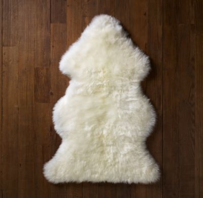 natural sheepskin wool rug - Image 0