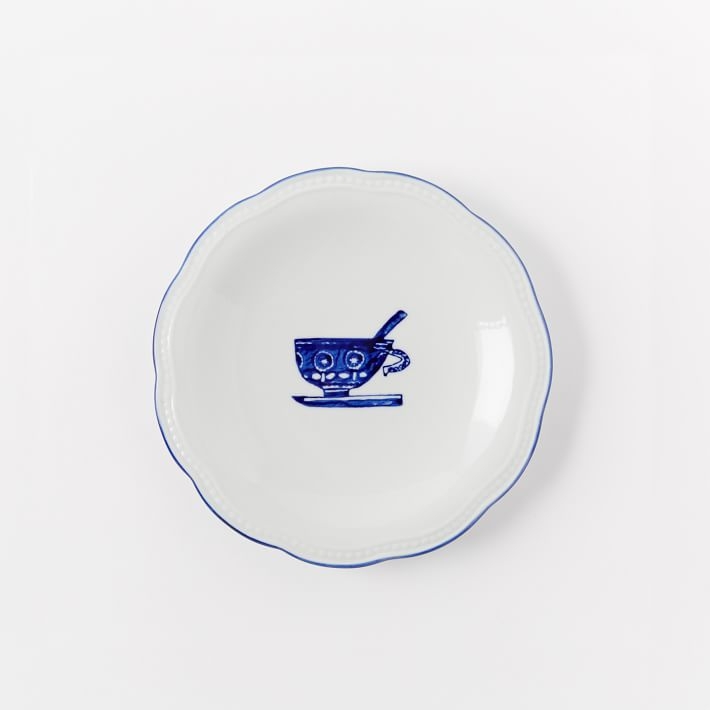 Collector's Edition Dinnerware Wall Art, Canape Plate, Navy Tea Cup - Image 0