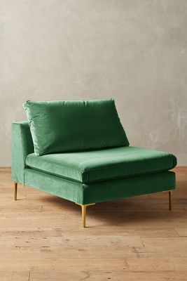 Velvet Edlyn Chair - Emerald - Image 0