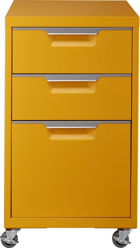 TPS marigold 3-drawer filing cabinet - Image 0