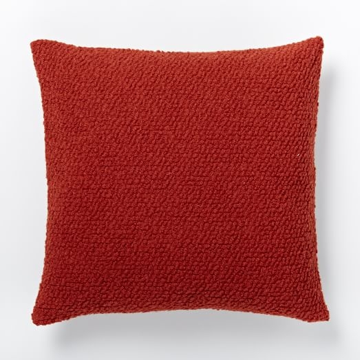Cozy Boucle Pillow Cover, 18", Cayenne, no insert - Image 0