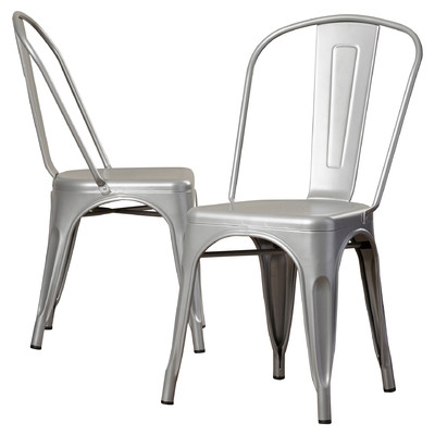 Kunkle Stackable Side Chair - Silver - Set of 2 - Image 0