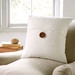 Lena Pillow Cover - 18 x 18, White-No Insert - Image 0