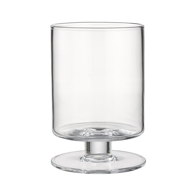 London Short Glass Hurricane Candle Holder - Image 0