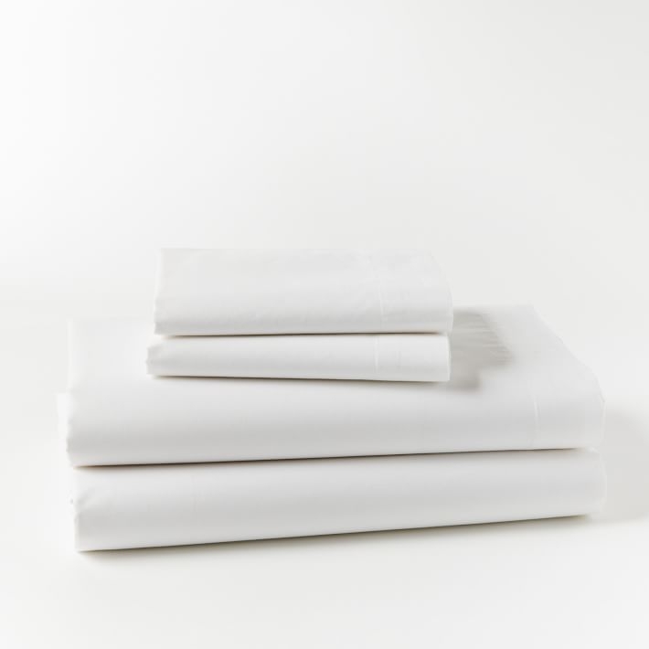 400-Thread-Count Organic Cotton Percale Sheet Set - Image 0