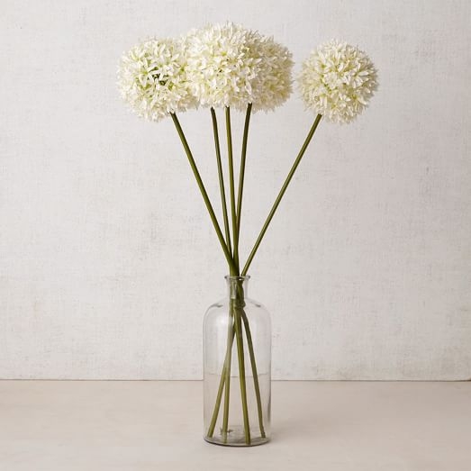 Faux Flower Head Stems - White - Image 0